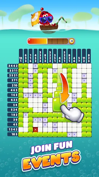 Nono Crossing Picture Nonogram MOD APK на Android — Подсказки и все уровни открыты — скриншот 5