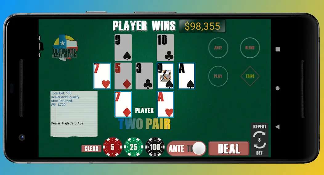 Texas Ultimate Holdem на Андроид — Мод Безлимитные фишки и быстрые выигрыши — скриншот 1 Texas Ultimate Holdem на Андроид — Мод Безлимитные фишки и быстрые выигрыши — скриншот 1