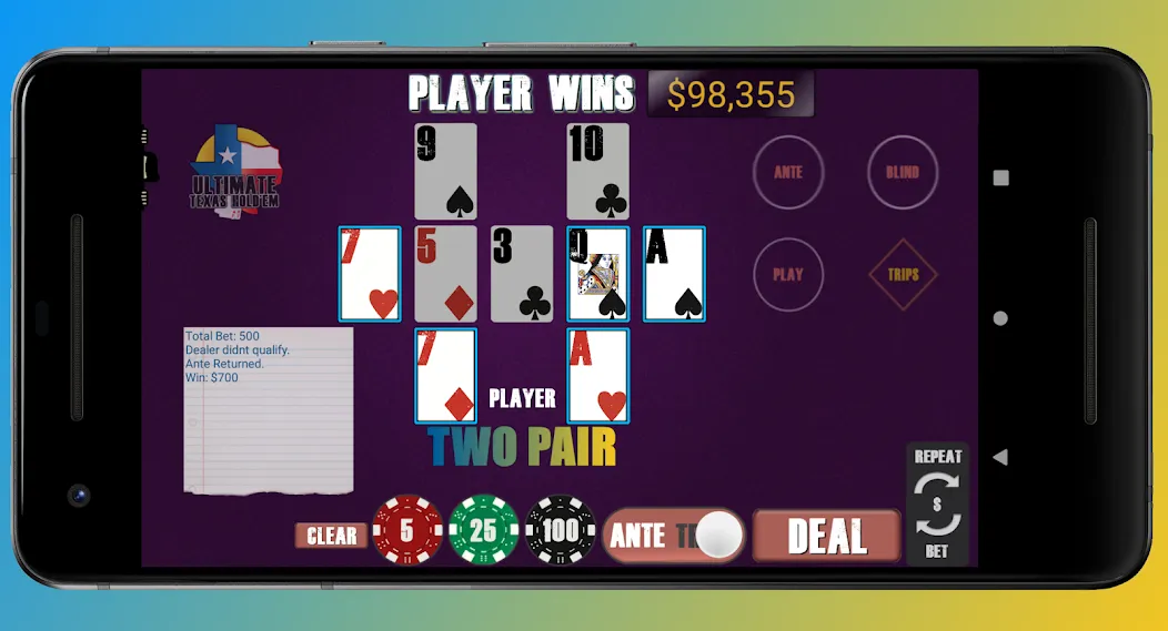 Texas Ultimate Holdem на Андроид — Мод Безлимитные фишки и быстрые выигрыши — скриншот 2 Texas Ultimate Holdem на Андроид — Мод Безлимитные фишки и быстрые выигрыши — скриншот 2