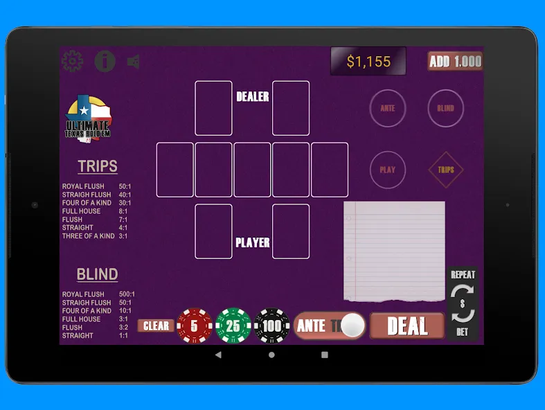 Texas Ultimate Holdem на Андроид — Мод Безлимитные фишки и быстрые выигрыши — скриншот 4 Texas Ultimate Holdem на Андроид — Мод Безлимитные фишки и быстрые выигрыши — скриншот 4