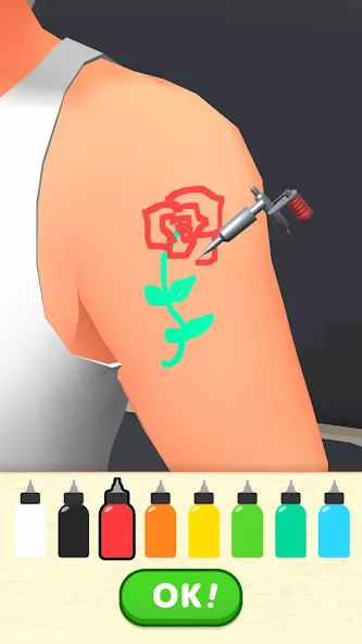 Dream Tattoo MOD APK — Безлимитные деньги и все татуировки — скриншот 1