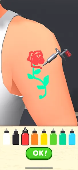 Dream Tattoo MOD APK — Безлимитные деньги и все татуировки — скриншот 3
