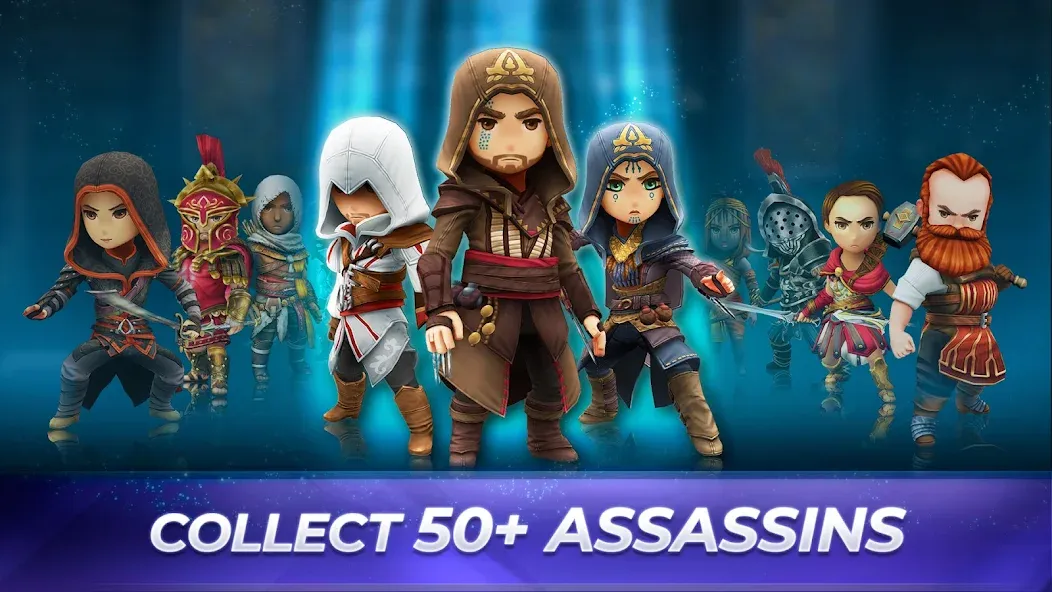 Скачать Assassin’s Creed Rebellion MOD APK — Безлимитные деньги и ресурсы — скриншот 1