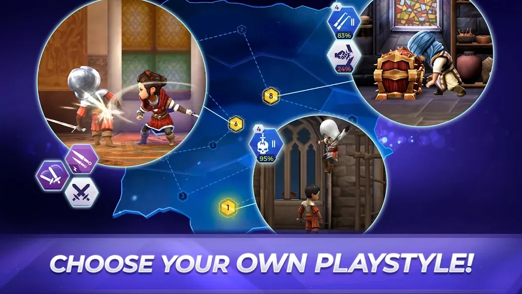 Скачать Assassin’s Creed Rebellion MOD APK — Безлимитные деньги и ресурсы — скриншот 3