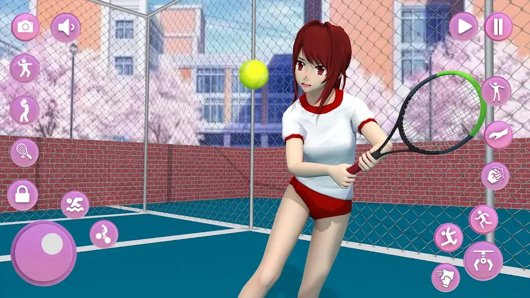 Anime School Girl Simulator 3D MOD APK — Безлимитные деньги и всё открыто — скриншот 2