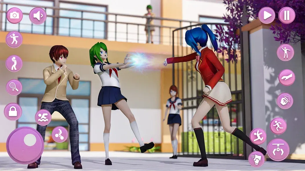 Anime School Girl Simulator 3D MOD APK — Безлимитные деньги и всё открыто — скриншот 3