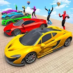 Взломанная Mega Ramp Car Games Car Stunts на Андроид — Безлимитные деньги и все машины