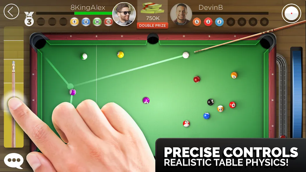 Скачать Kings of Pool - Online 8 Ball — Последняя версия (Безлимитные монеты и открыты все кии) — скриншот 2