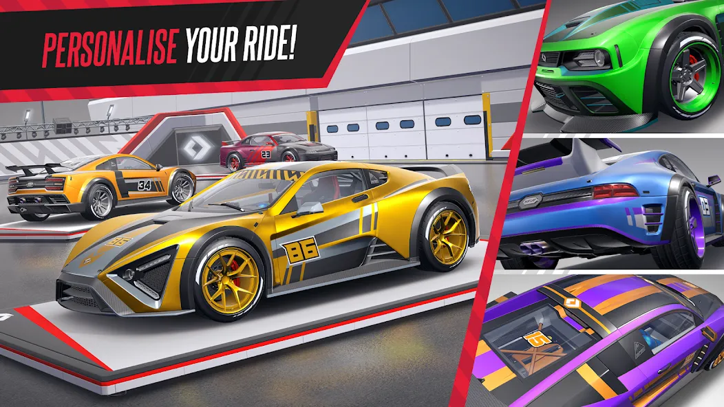 Скачать Hot Lap League: Racing Mania! на Андроид — Безлимитные деньги и все машины открыты — скриншот 3