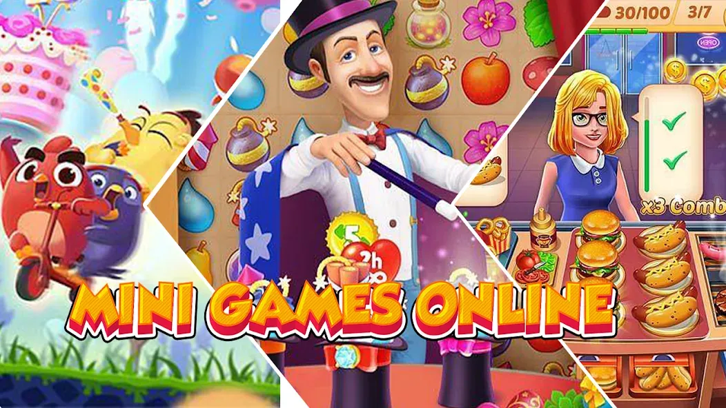 Скачать взлом Mini Games Online на Андроид — Без рекламы, открыты все мини-игры — скриншот 1