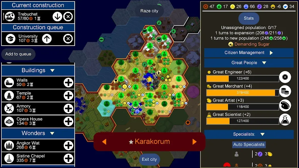 Скачать Unciv MOD APK — Безлимитные ресурсы и открыты все технологии — скриншот 2 Скачать Unciv MOD APK — Безлимитные ресурсы и открыты все технологии — скриншот 2