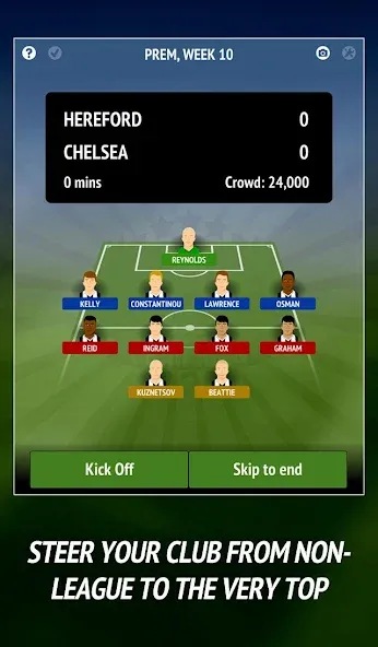 Скачать взломанную Football Chairman (Soccer] — Безлимитные деньги и премиум — скриншот 2