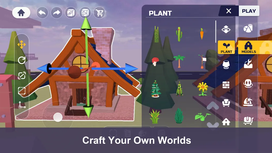 Взломанная Uni - Craft your world на Андроид — Крафт без ограничений и ресурсов — скриншот 1 Взломанная Uni - Craft your world на Андроид — Крафт без ограничений и ресурсов — скриншот 1