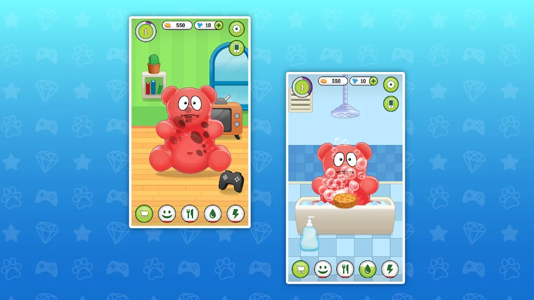 My Jelly Bear Pet — Взломанная версия (Много монет и все питомцы) — скриншот 1 My Jelly Bear Pet — Взломанная версия (Много монет и все питомцы) — скриншот 1