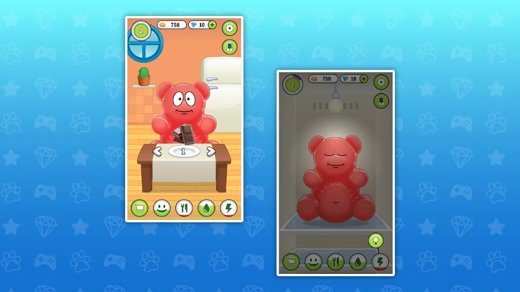 My Jelly Bear Pet — Взломанная версия (Много монет и все питомцы) — скриншот 2 My Jelly Bear Pet — Взломанная версия (Много монет и все питомцы) — скриншот 2