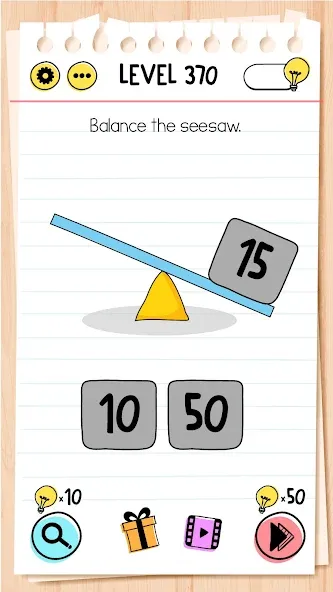 Взломанная Brain Test: Tricky Puzzles на Андроид — Без рекламы и все уровни открыты — скриншот 2