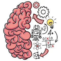 Взломанная Brain Test: Tricky Puzzles на Андроид — Без рекламы и все уровни открыты