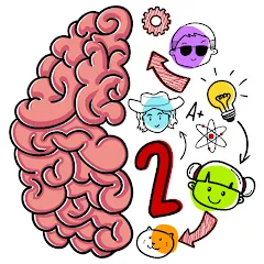 Brain Test 2: Tricky Stories MOD APK на Android — Безлимитные подсказки и открыты все уровни