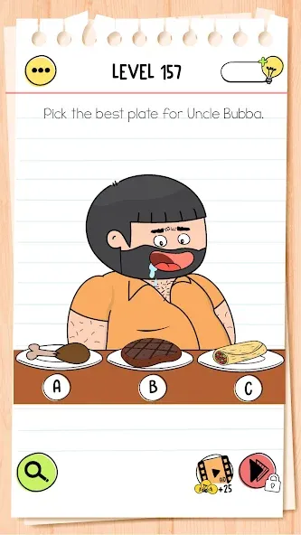 Brain Test 4: Tricky Friends (Мод Безлимитные подсказки и жизни) — скриншот 2