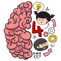 Brain Test 4: Tricky Friends (Мод Безлимитные подсказки и жизни)