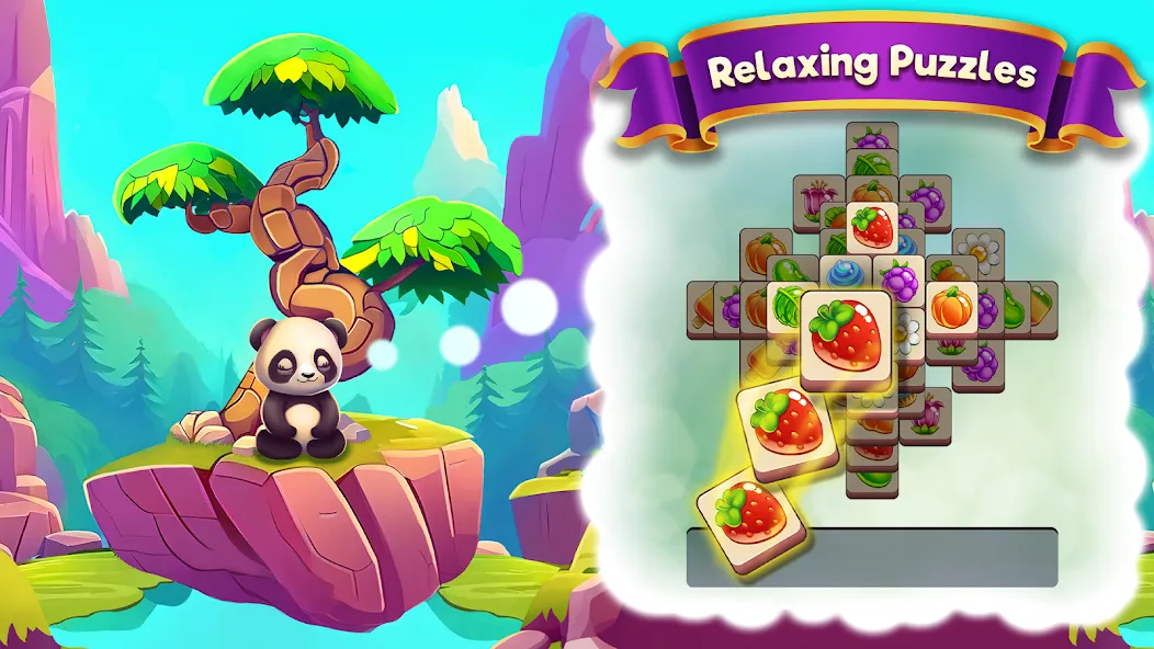 Скачать Zen Life: Tile Match Games с модом — Безлимитные подсказки и жизни — скриншот 1