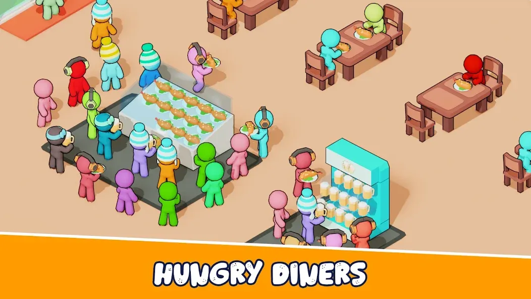 Kitchen Fever: Food Tycoon Mod APK Много денег и алмазов — Скачать на Андроид — скриншот 2