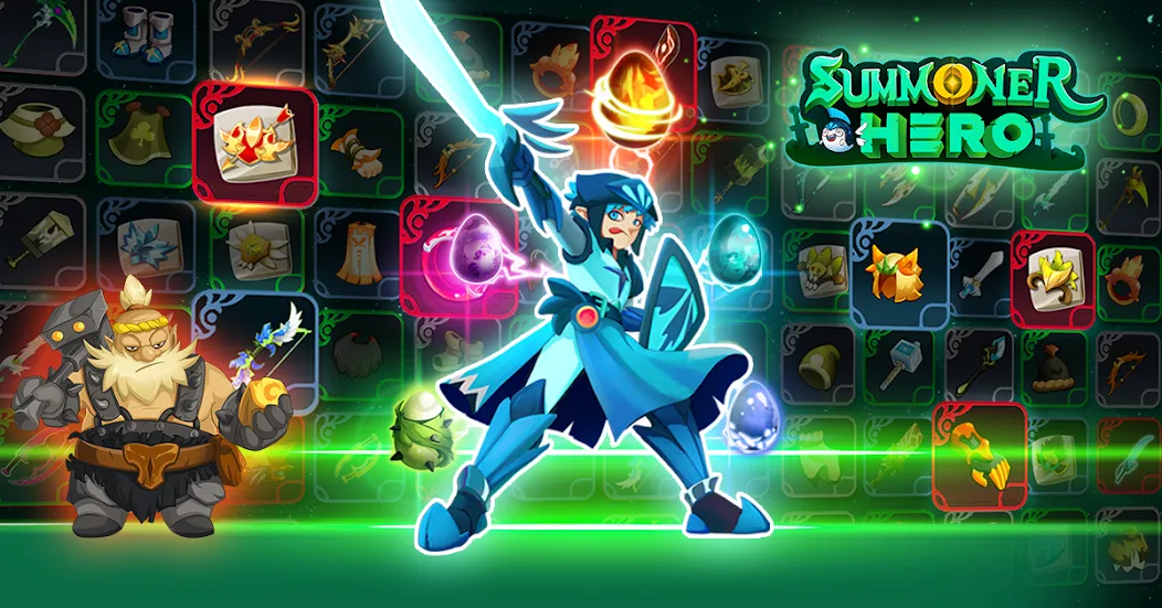 Скачать взлом Summoner Hero: Epic Battle на Андроид — Много денег и все герои открыты — скриншот 2