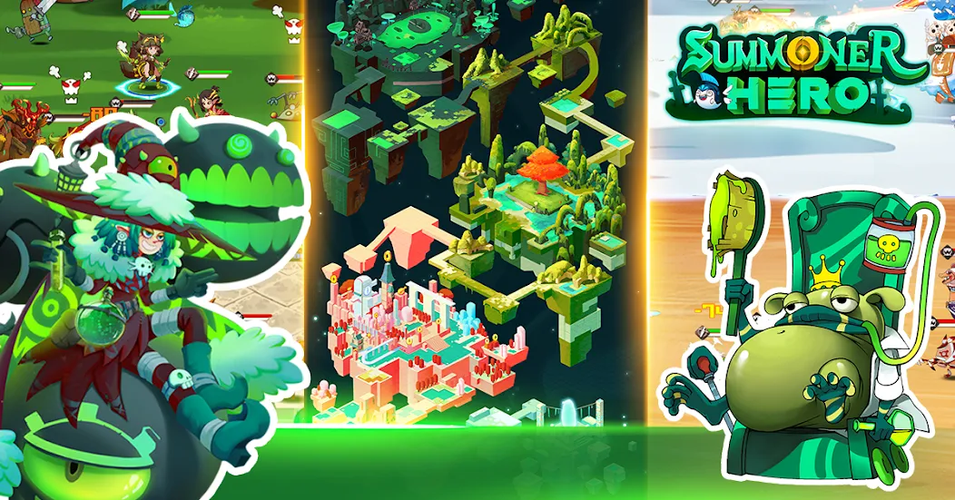 Скачать взлом Summoner Hero: Epic Battle на Андроид — Много денег и все герои открыты — скриншот 3