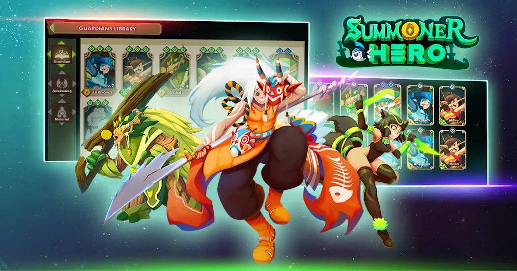 Скачать взлом Summoner Hero: Epic Battle на Андроид — Много денег и все герои открыты — скриншот 4