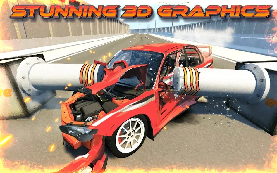 Взлом Highway Crash Car Race — Безлимитные деньги и все машины — скриншот 2