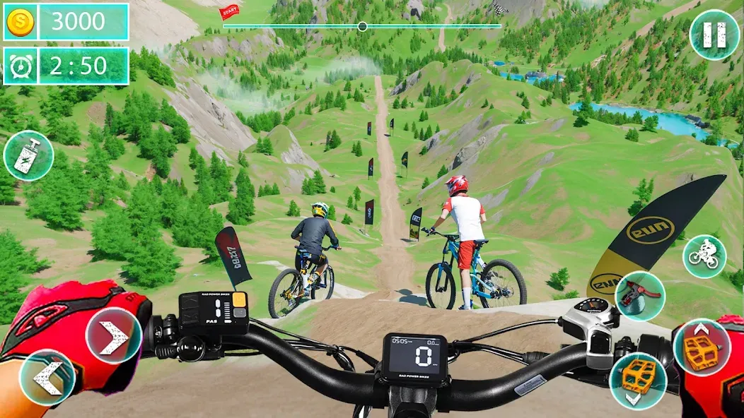Скачать MTB Downhill: BMX Racer — Модификация Безлимитные деньги и все велосипеды — скриншот 3 Скачать MTB Downhill: BMX Racer — Модификация Безлимитные деньги и все велосипеды — скриншот 3