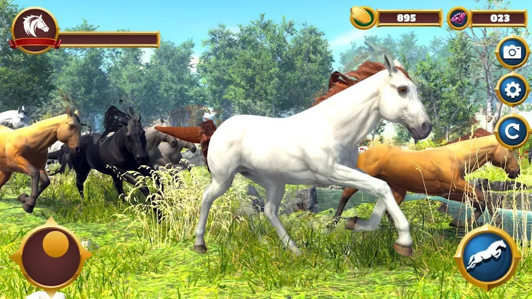 Virtual Horse Family Simulator — Бесконечные деньги и ресурсы — скриншот 1