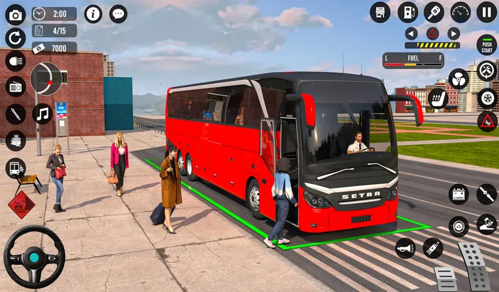 Взломанная Bus Simulator 3D: Bus Games на Андроид — Безлимитные деньги и топливо — скриншот 4