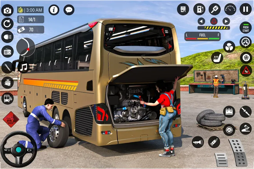 Взломанная Bus Simulator 3D: Bus Games на Андроид — Безлимитные деньги и топливо — скриншот 5