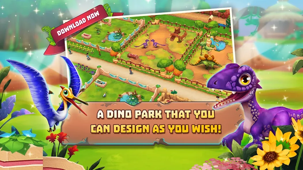Dinosaur Park – Primeval Zoo MOD — Безлимитные деньги и ресурсы на Андроид — скриншот 1
