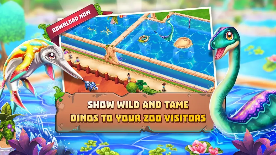 Dinosaur Park – Primeval Zoo MOD — Безлимитные деньги и ресурсы на Андроид — скриншот 2