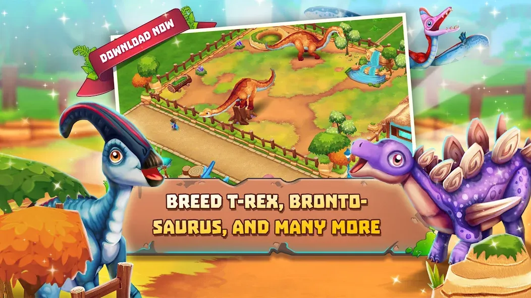 Dinosaur Park – Primeval Zoo MOD — Безлимитные деньги и ресурсы на Андроид — скриншот 3