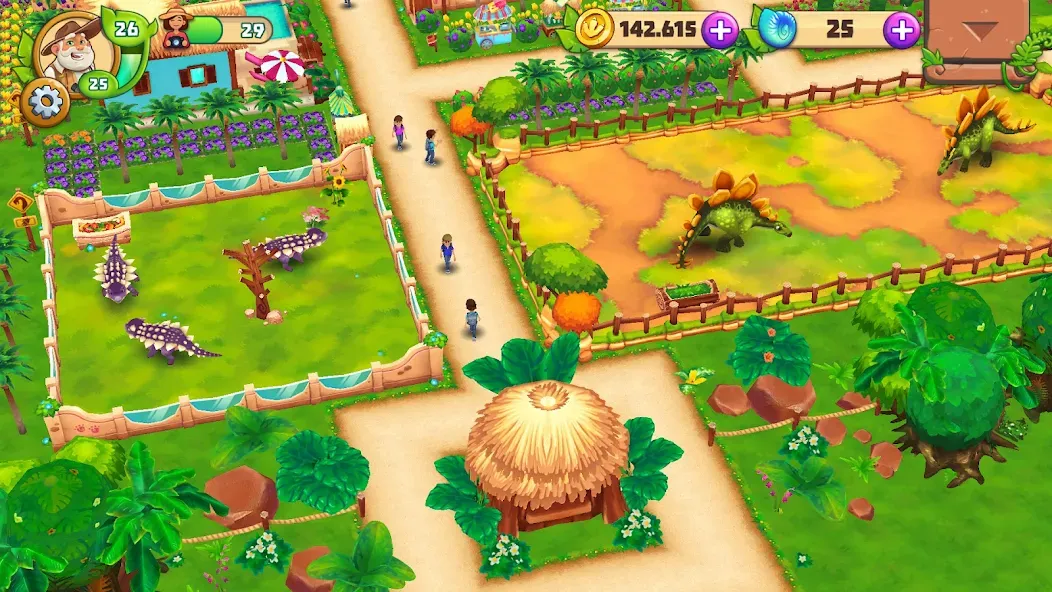 Dinosaur Park – Primeval Zoo MOD — Безлимитные деньги и ресурсы на Андроид — скриншот 5