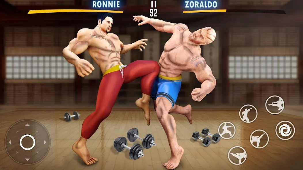 Скачать Kung Fu Heros: Fighting Game на Android — Безлимитные монеты и усиленные герои — скриншот 3
