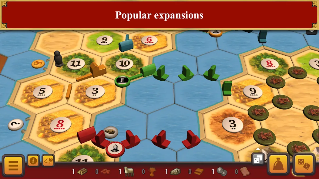 Catan Universe (Мод Безлимитные ресурсы и разблокированы карты) — скриншот 3