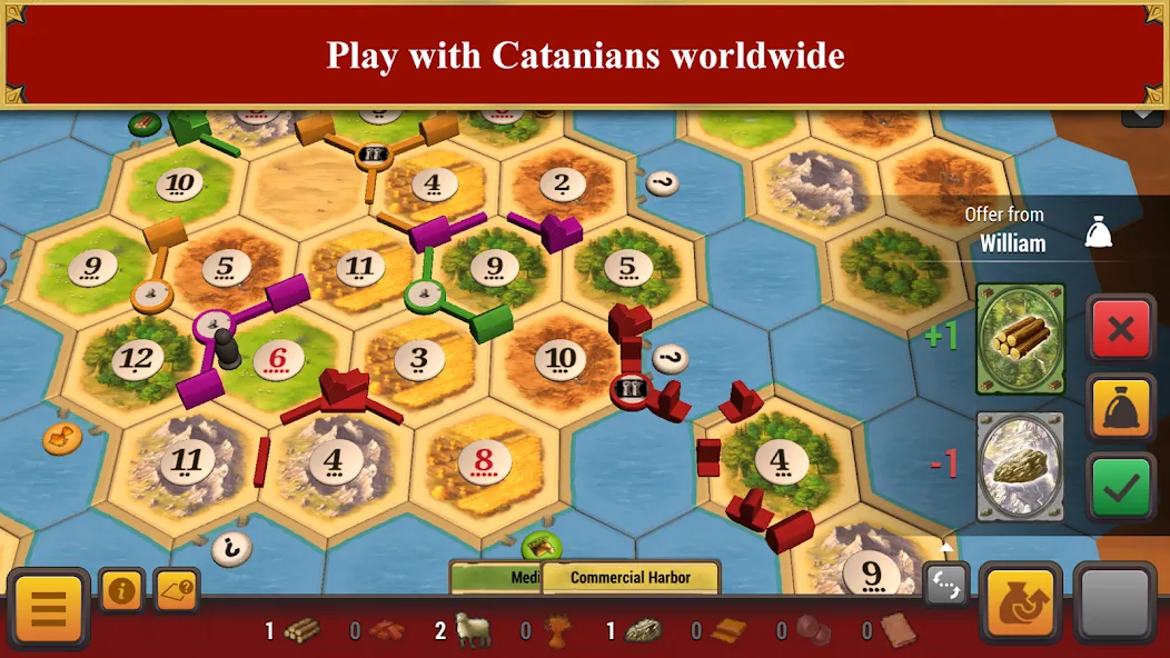 Catan Universe (Мод Безлимитные ресурсы и разблокированы карты) — скриншот 4