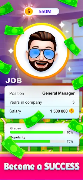 Скачать взломанную Story Life Simulator: Idle Sim — Безлимитные деньги и всё открыто — скриншот 3 Скачать взломанную Story Life Simulator: Idle Sim — Безлимитные деньги и всё открыто — скриншот 3