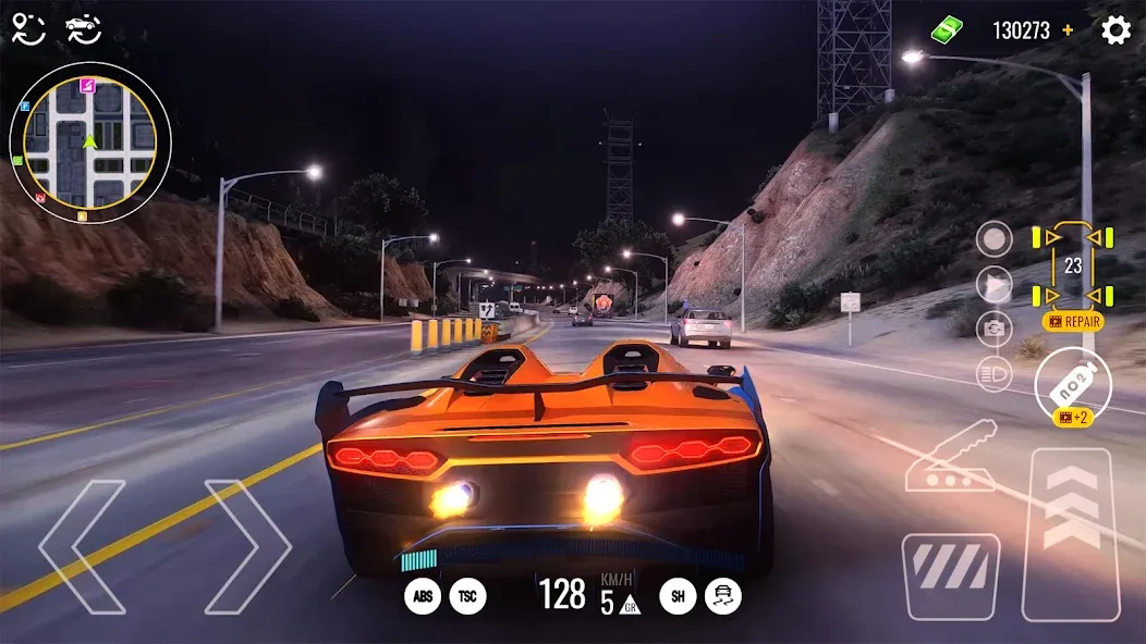 Скачать Driving Real Race City 3D (Мод: Безлимитные деньги и топливо) на Андроид — скриншот 1