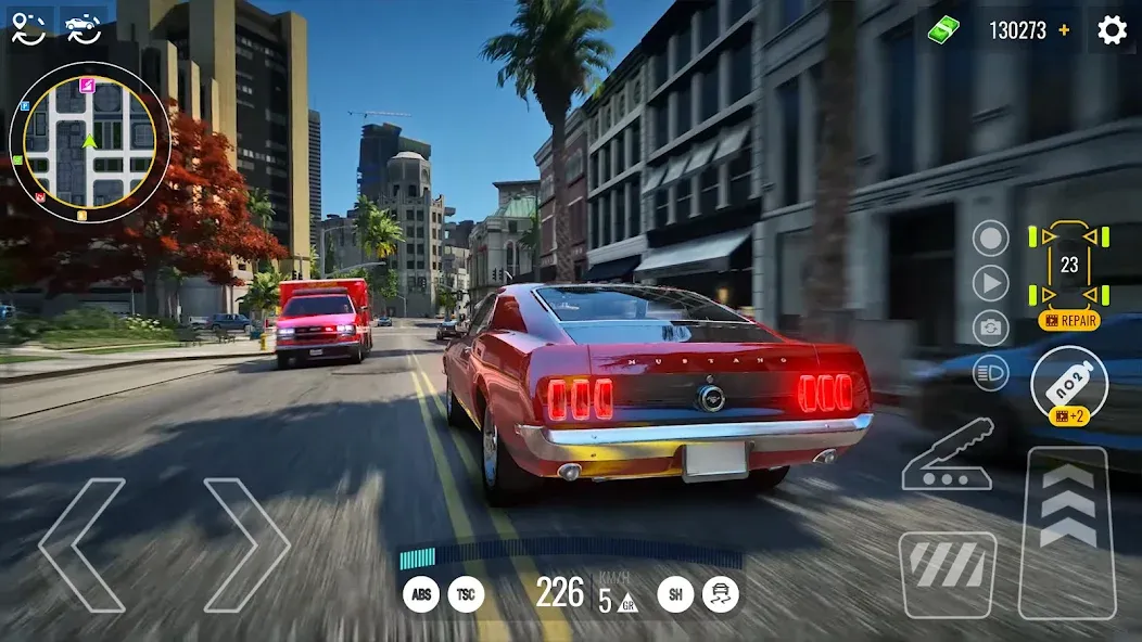 Скачать Driving Real Race City 3D (Мод: Безлимитные деньги и топливо) на Андроид — скриншот 2