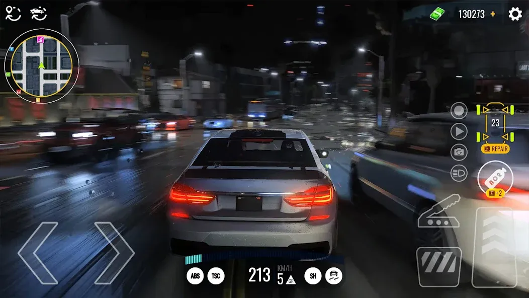 Скачать Driving Real Race City 3D (Мод: Безлимитные деньги и топливо) на Андроид — скриншот 3