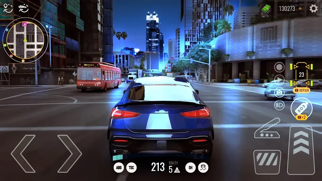 Скачать Driving Real Race City 3D (Мод: Безлимитные деньги и топливо) на Андроид — скриншот 4