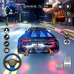 Скачать Driving Real Race City 3D (Мод: Безлимитные деньги и топливо) на Андроид