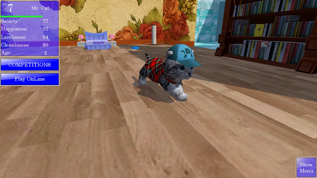 Скачать Cute Pocket Cat 3D — Много монет и все коты открыты — скриншот 2
