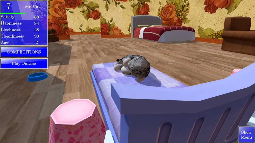 Скачать Cute Pocket Cat 3D — Много монет и все коты открыты — скриншот 3