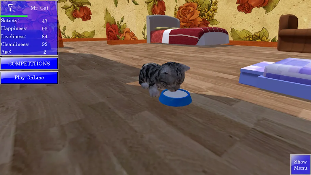 Скачать Cute Pocket Cat 3D — Много монет и все коты открыты — скриншот 4